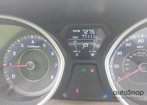 2013 Hyundai Elantra Limited from USA, damaged, VIN KMHDH4AE7DU675172